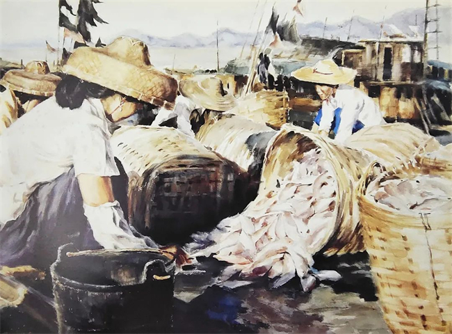 《廣海漁港》 79x109cm  2000年.jpg